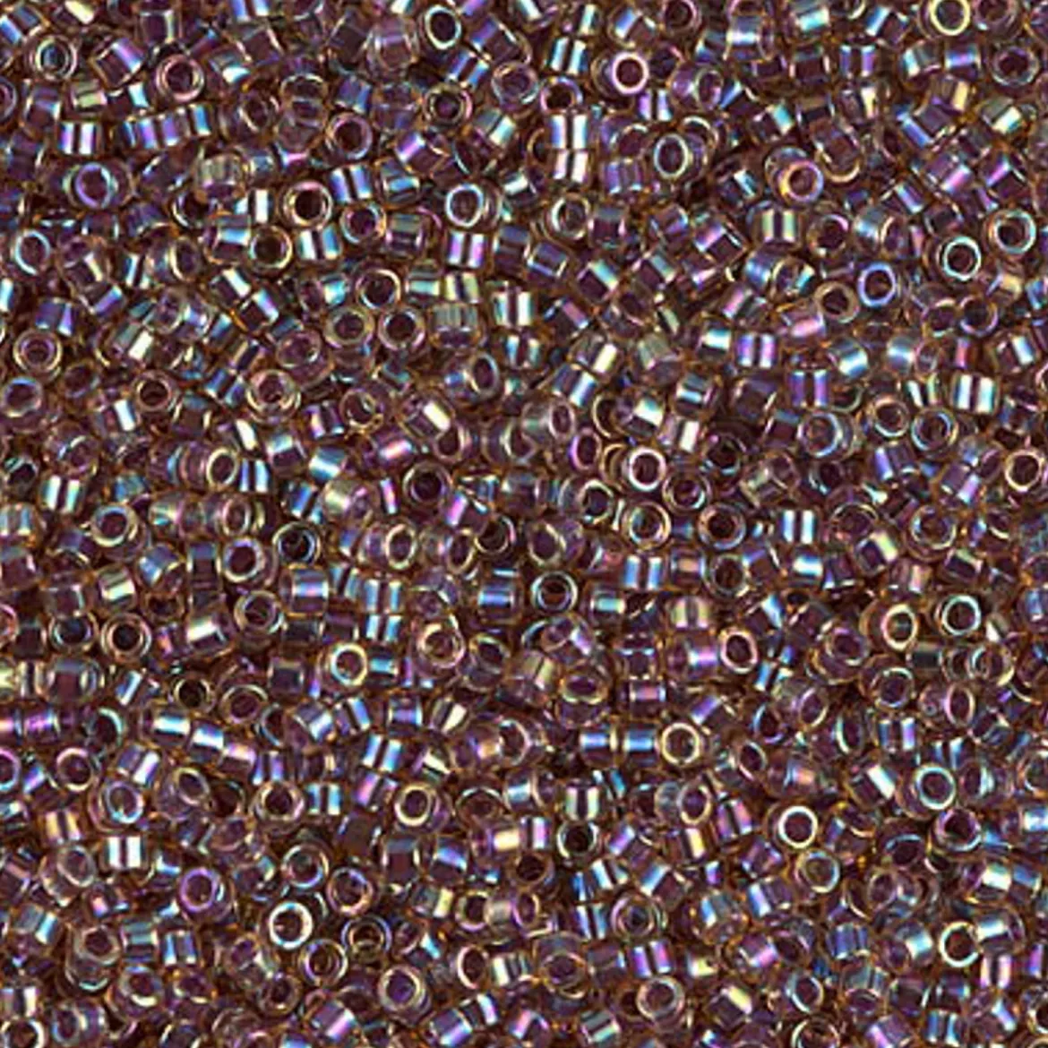 MIYUKI Delica 11/0 topaz 5 g – DB0091 Cranberry Lined Light Cranberry Topaz AB