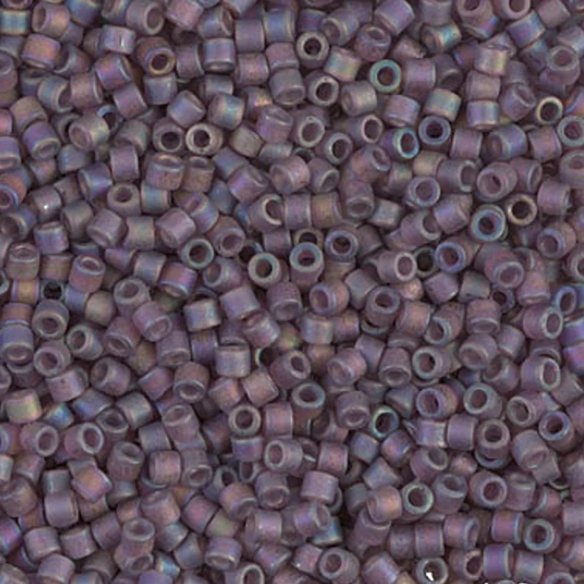 MIYUKI Delica mørk lilla 5g – DBM0869 Matte Transparent Mauve AB