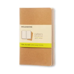 ML Cahier Pocket plain brun 3p