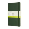 Moleskine Classic Notebook Large (13×21 cm), grønn myk perm – 192 ulinjerte sider