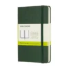 Moleskine Classic Notebook Pocket (9×14 cm), grønn hard perm – 192 ulinjerte sider