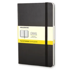 Moleskine Classic Notebook Pocket (9×14 cm), svart hard perm – 192 rutete sider