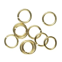 Motringer Ø5 mm – messing belagt med 9 karat gull, 10 stk.