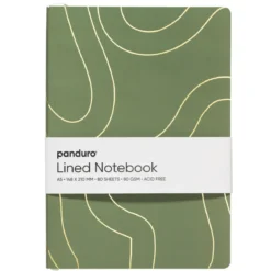 Notatbok A5 (148×210 mm), 80 linjerte ark, 80 g/m²