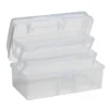 Oppbevaringsboks av plast med utfellbare oppbevaringsseksjoner – 22×13×11 cm