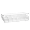 Oppbevaringseske av plast med 17 praktiske rom – 26×17×4,5 cm