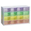 Oppbevaringskommode med 16 fargerike skuffer, 22,6×8,8×14,4 cm