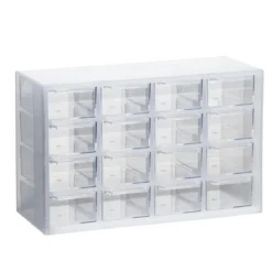 Oppbevaringskommode med 16 skuffer, 22,6×8,8×14,4 cm