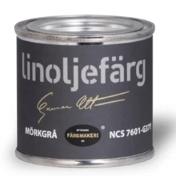 Ottossons Färgmakeri linoljemaling 100 ml, Mørkegrå 7601–G37Y