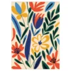 Paint by number / mal etter tall – blomster, 25×35 cm + 10 farger og 3 pensler