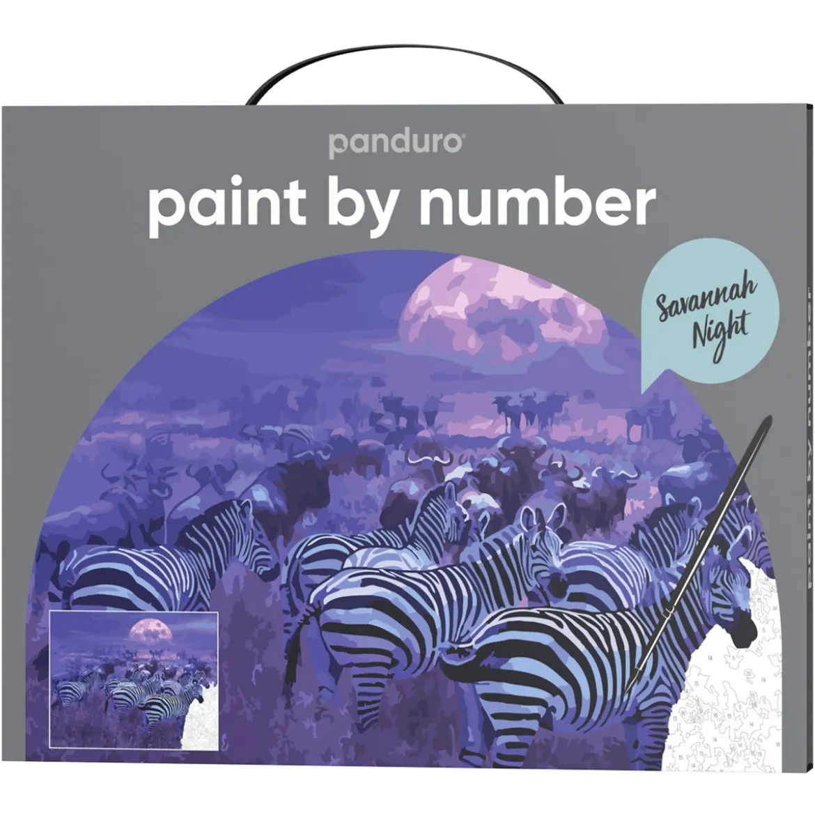 Paint by number / mal etter tall – korallrev, 28×35,5 cm + 20 farger og 3 pensler