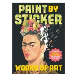 Paint by sticker works of art, fargelegg 12 kjente kunstverk med klistremerker