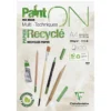 Paint ON Mix Media Multi Techniques Recyclé – kraftig A4-blokk / 30 ark fremstilt av resirkulert papir