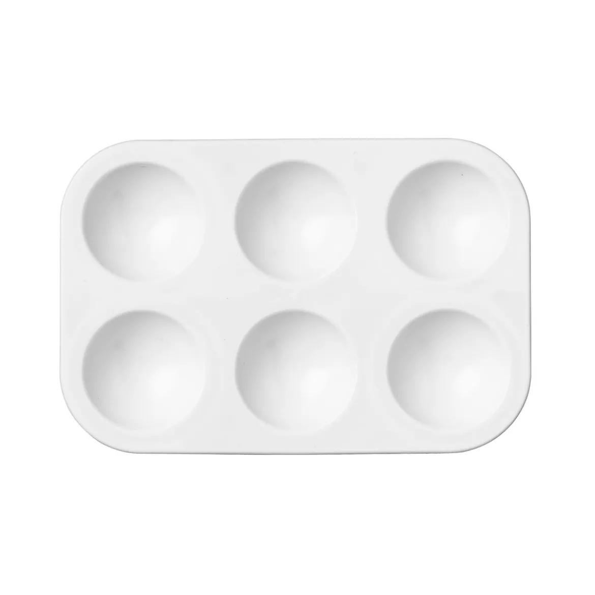 Palett av plast 13x9 cm 6 rom