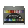 Panduro Acrylic gloss sett – 24×30 ml med blanke akrylfarger