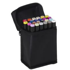 Panduro Colour Marker Basic 24 – twintip-tusjer med rund og skråskåret spiss