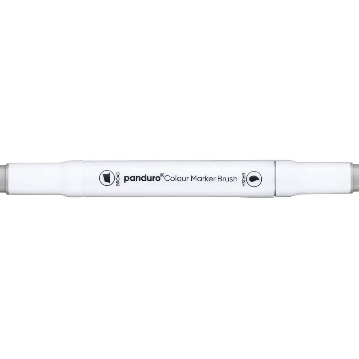 Panduro Colour Marker Brush, penselspiss og skråskjært spiss – Warm grey 5 WG5