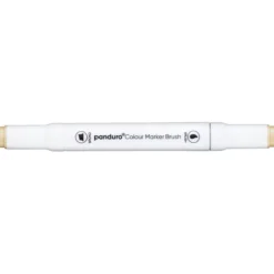 Panduro Colour Marker Brush, penselspiss og skråskjært spiss – Yellow 34