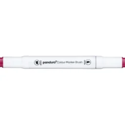 Panduro Colour Marker Brush, penselspiss og skråskjært spiss – Cherry red / purple 5