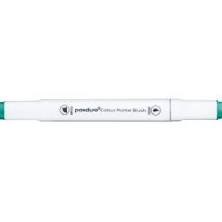 Panduro Colour Marker Brush, penselspiss og skråskjært spiss – Peacock green 61