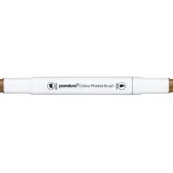 Panduro Colour Marker Brush, penselspiss og skråskjært spiss – Raw umber 102