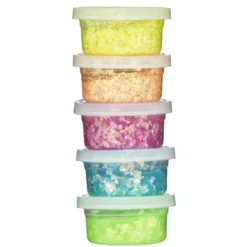 Panduro Dough Glitter 5-pakning, 5×20 gram glitrende lekeleire