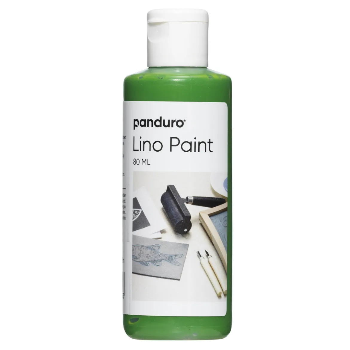 Panduro Lino Paint, vannbasert linoleumsmaling, grønn 80 ml
