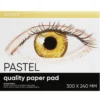 Panduro pastellblokk 300x240 mm, 25 hvite ark – vekt 160 gram