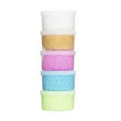 Panduro Pearl Dough 5-pakning Glitter, 5×28 gram glinsende perleleire
