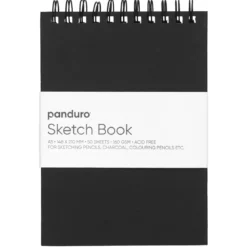 Panduro Sketch spiralbundet skisseblokk A5, liggende, 50 ark, 160 g/m²