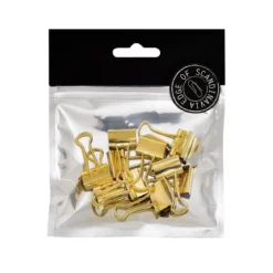 Papirklemme gull 19 mm 10 stk.