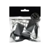 Papirklemme svart 41 mm 3 stk.