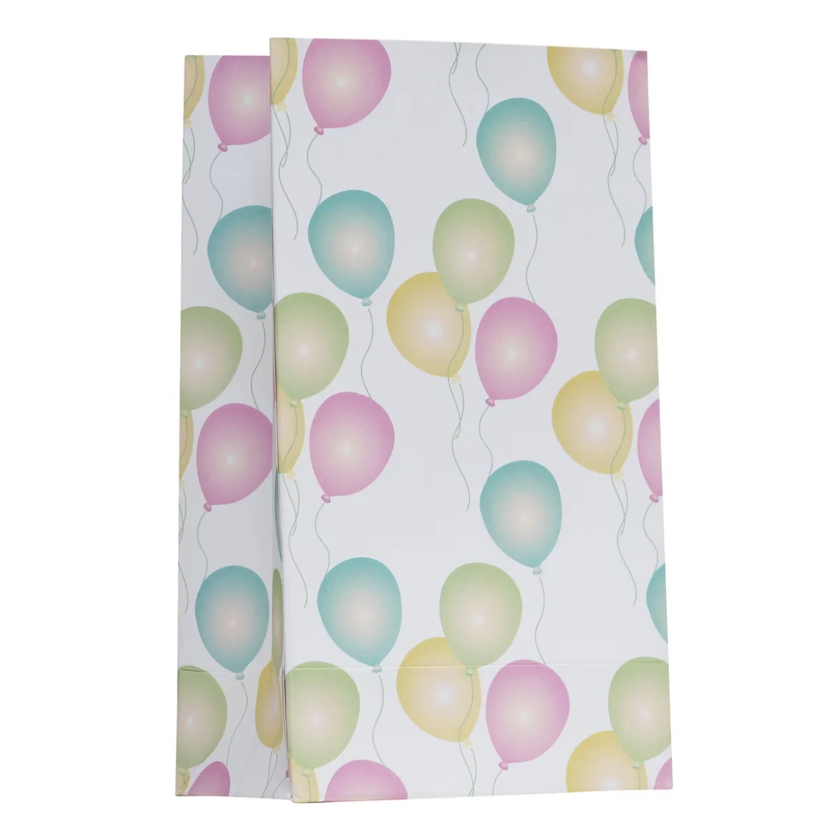 Papirposer, 24 gaveposer med ballongmotiv, 12×7×20,5 cm