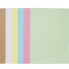 Papirsett i pastellfarger med 48 stk. kraftige A4-ark (210×297 mm) à 240 g/m²