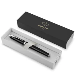 Parker IM Black Lacquer C.T Rollerball – rollerball-penn med svart blekk