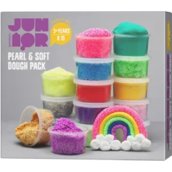Pearl & Soft Dough Pack – 15 fargerike leirer à 28 gram
