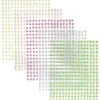 Pearl stickers big pack pastell – 1440 perleklistremerker i 5 ulike farger. Ø4 mm