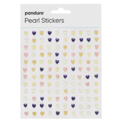 Pearl Stickers småhjerte fargemiks med glitter – til sammen 240 hjerter med diameter 5 mm