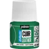 Pebeo Cuir Leather 45 ml lærfarge, farger også PU-lær – grønn, matt satengfinish