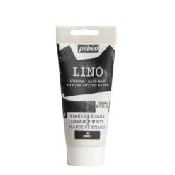 Pebeo Lino Ink 80 ml, vannbasert linoleumsfarge – Titanium White