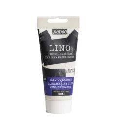 Pebeo Lino Ink 80 ml, vannbasert linoleumsfarge – Ultramarine Blue