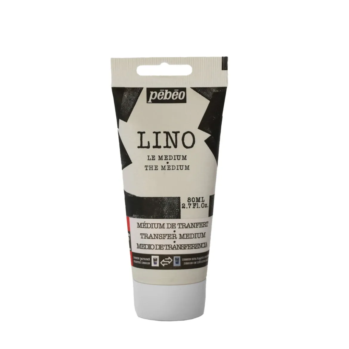 Pebeo Lino Medium Transfer 80 ml, transfervæske for tegninger til linoleumsplater og tre