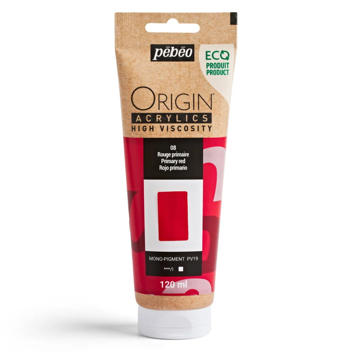 Pebeo Origin Acrylics akrylmaling 120 ml Primary red 08