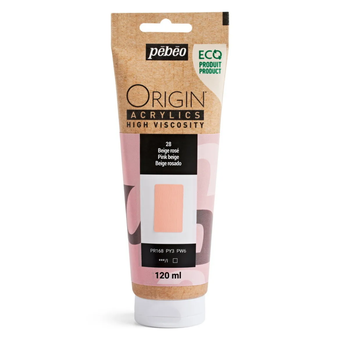 Pebeo Origin Acrylics akrylmaling 120 ml Pink beige 28