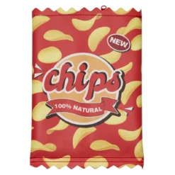 Pennal chipspose, myk penneoppbevaring med glidelås. 14×21 cm