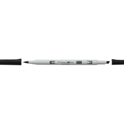 Penselpenn Tombow ABT PRO Dual Brush Pen Black 15 – denne pennen er alkoholbasert