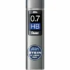 Pentel blyantstifter refill – 0,7 mm HB. Inneholder 40 stifter.