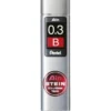 Pentel blyantstifter refill – 0,5 mm 2H. Inneholder 40 stifter.