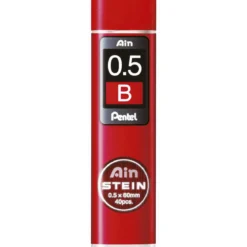 Pentel blyantstifter refill – 0,5 mm B. Inneholder 40 stifter.