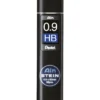 Pentel blyantstifter refill – 0,9 mm HB. Inneholder 36 stifter.